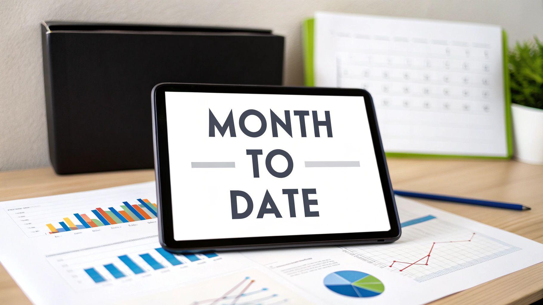 Month to Date Meaning for Business Reporting
