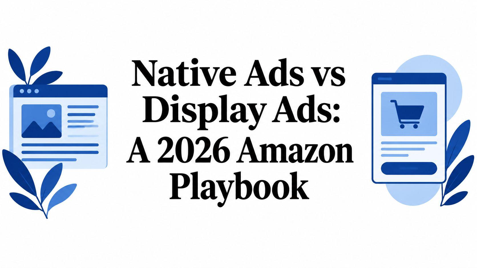 Native Ads vs Display Ads: A 2026 Amazon Playbook